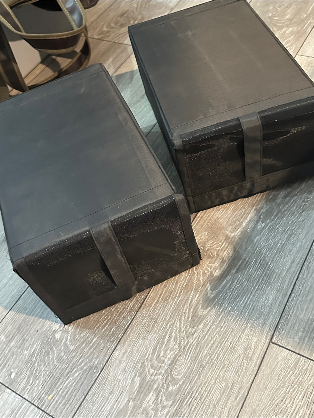 NWOT Foldable Zip 2 Storage Boxes
